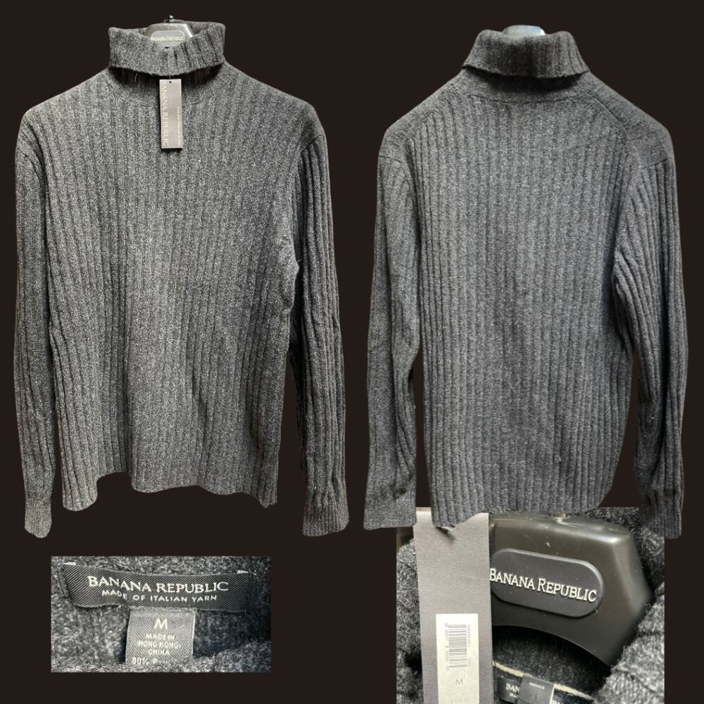 NEW - Men's Banana Republic Cashmere Turtleneck